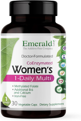 Emerald Labs Women'S 1-Daily Multi - Multivitamin For Women - Includes Calcium, Zinc, Vitamin B & More - Bone & Immune Support Supplement* - Gluten-Free - 60 Vegetable Capsules