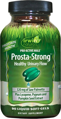 Irwin Naturals Prosta-Strong - Prostate Health Support With Saw Palmetto, Lycopene, Pumpkin Seed & More - 180 Liquid Softgels