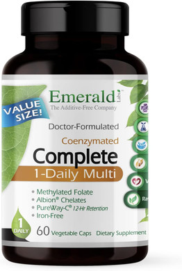 Emerald Labs Complete 1-Daily Multi - Complete Multivitamin For Men & Women With Vitamin C, Methylated Folate, Whole-Food Blend & More For Immune Support, Bone Health & More* - 30 Vegetable Capsules