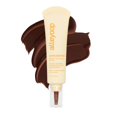 Alleyoop Sunsational Tinted Moisturizer Sunscreen For Face Broad Spectrum Spf 50, Tinted 100% Mineral Sunscreen With Niacinamide & Jojoba, Protects Hydrates And Soothes Skin, Vegan, Cruelty-Free - Twilight012. Twilight