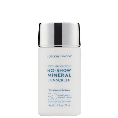Colorescience Total Protection No-Show Mineral Sunscreen Spf 50, 1.7Oz, 100% Invisible All-Mineral Sunscreen For All Skin Tones & Types