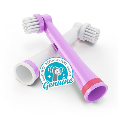 Brusheez® Electronic Toothbrush Replacement Brush Heads 2 Pack (Sparkle The Unicorn)