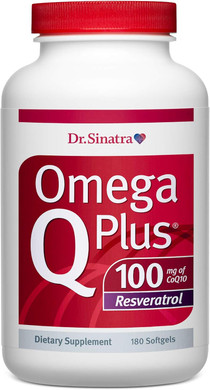 Dr. Sinatra Omega Q Plus 100 Resveratrol  Omega-3 Supplement Supports Heart Health And Provides Antioxidant Power With 100Mg Of Coq10 And Resveratrol (60 Softgels)