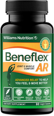 Healthy Directions Dr. David Williams Beneflex AR  Advanced Relief from Joint and Muscle Discomfort, Plus Boosts Mood and Reduces Fatigue with Levagen and Ashwagandha (60 Capsules)