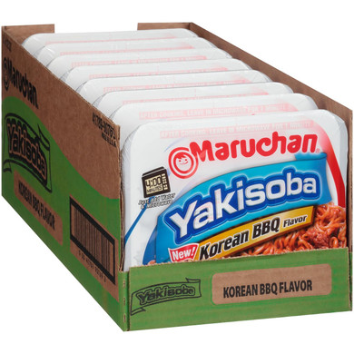 Maruchan Yakisoba Korean Bbq Flavor, Japanese Instant Ramen Noodles, 4.12 Oz, 8 Count