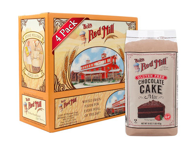 Bob's Red Mill Gluten Free Chocolate Cake Mix, 16 ounce (Pack of 4)