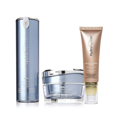 Hydropeptide Polish & Plump Face Peel And Solar Defense Tinted Spf 30 Sunscreen, (1 Set And 1.7 Ounce)