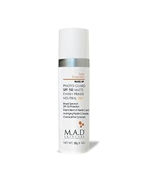 M.A.D Skincare Solor Protection Photo Guard Spf 50 Matte Finish Primer - Anti-Aging (Neutral)Neutral