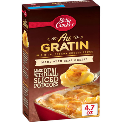 Betty Crocker Au Gratin Potatoes, Made with Real Cheese, 4.7 oz