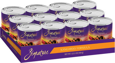 Zignature Kangaroo Formula Wet Dog Food 13oz, case of 12