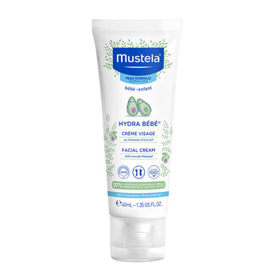 Mustela Hydra Bebe Face Cream  Daily Baby Moisturizer With Natural Avocado, Jojoba Oil & Shea Butter - 1.35 Fl. Oz. - Packaging May Vary