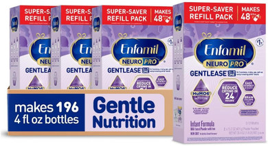 Enfamil Neuropro Gentlease Baby Formula, Brain Building Dha, Humo6 Immune Blend, Designed To Reduce Fussiness, Crying, Gas & Spit-Up In 24 Hrs, Infant Formula Powder, Baby Milk, 35.2 Oz