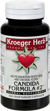 Kroeger Herb Co Candida Formula #2, 100 Vegetarian Capsules