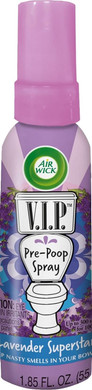 Air Wick Vip Pre-Poop Spray, Lavender Superstar, 2X1.85Oz