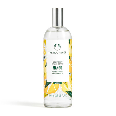 The Body Shop Mango Body Mist  Refreshes And Cools With A Fruity Scent  Vegan  3.3 Oz