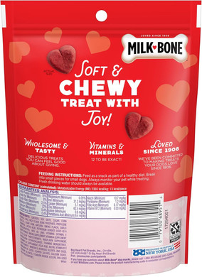 Milk-Bone Tender Hearts Soft & Chewy Dog Treats, 4.5 Ounce (Pack Of 1)
