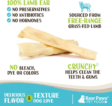 Raw Paws Lamb Rawhide Treats For Dogs, 1-Lb - Packed In Usa - Natural Lamb Dog Treats Sourced From Free-Range, Grass-Fed Sheep - Lamb Hide Sticks For Dogs - Large Dog Lamb Treats & Puppy Chew Sticks