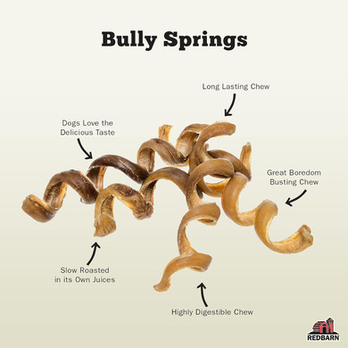 Redbarn Naturals 200005 Odor Free Bully Springs Pet Chew Treat (25 Case), One Size