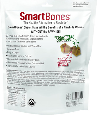 Smartbones With Chicken Mini Chews 30 Count, Rawhide-Free Chews For Dogs, No Artificial Preservatives Or Flavors Added, 16.9 Oz (Sbc-00309)