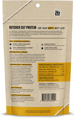 Vital Essentials Freeze Dried Raw Whole Animal Dog Treats, Duck Bites, 2 Oz