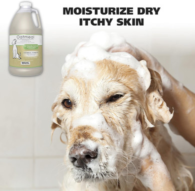 Wahl Usa Dry Skin & Itch Relief Pet Shampoo For Dogs  Oatmeal Formula With Coconut Lime Verbena - 64 Oz - Model 821004-050