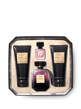 Victoria'S Secret Bombshell Oud 4 Piece Gift Set: 1.7 Oz. Eau De Parfum, Body Wash, Body Lotion, & Mini Eau De Parfum
