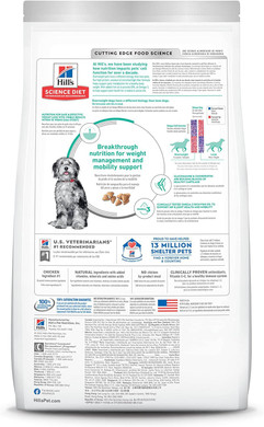 Hill'S Science Diet Perfect Weight & Joint Support, Adult 1-6, Weight Management & Joint Support, Dry Dog Food, Chicken & Brown Rice, 12 Lb Bag