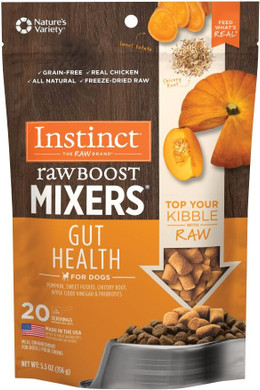 Instinct Freeze Dried Raw Boost Mixers Grain Free Gut Health All Natural Dog Food Topper, 5.5 Ounce (Pack Of 1)