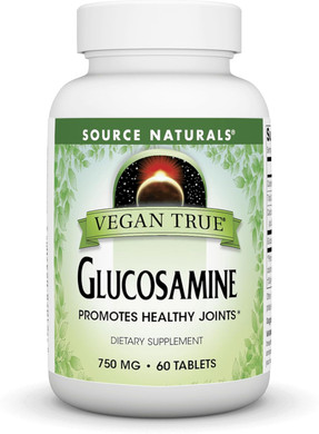 Source Naturals Vegan True Glucosamine, Promotes Healthy Joints*, 750 Mg - 60 Tablets