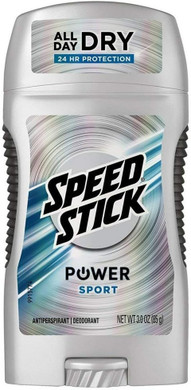 Speed Stick Power Antiperspirant Deodorant, Sport 3 Oz