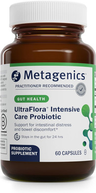 Metagenics Ultraflora Intensive Care Probiotic - Probiotic For Digestive Health* - For Occasional Irritation & Bowel Discomfort* - Immune Support* - Non-Gmo & Gluten-Free - 60 Capsules