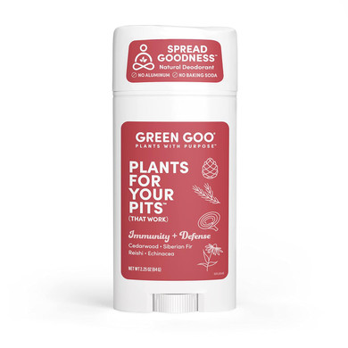 Green Goo Herbal Deodorant For Men And Women, Relax + Adapt With Lavender, Bergamot, Ashwagandha, And Holy Basil, 2.25 Ounce
