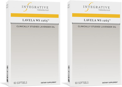 Integrative Therapeutics  Lavela Ws 1265 - Clinically Studied Lavender Essential Oil Supplement - Calms Nervousness* - Reduces Stress* - 60 Softgels, 2 Pack