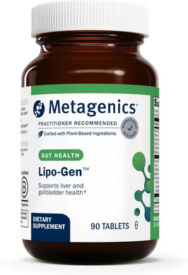 Metagenics Lipo-Gen - Lipotropic Liver Supplement* - Gallbladder Support* - With Amino Acids, Vitamin B12 & Choline - Non-Gmo, Gluten-Free & Vegetarian - 90 Tablets