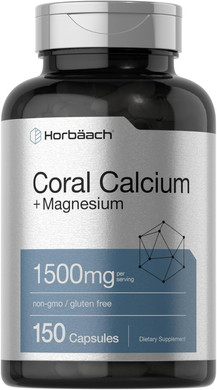 Horbã£Â¤Ach Coral Calcium 1500Mg 150 Capsules | Plus Magnesium | Non-Gmo, Gluten Free Supplement