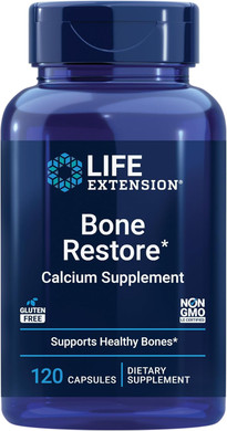 Life Extension Bone Restore  Helps Maintain Healthy Bone Density - Calcium, Vitamin D3, Magnesium, Zinc, Boron And Other Bone-Healthy Minerals - Non-Gmo, Gluten-Free  120 Capsules