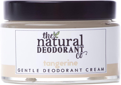 The Natural Deodorant Co, Gentle Deodorant Cream Tangerine 55g, Aluminium Free, Plastic Free, Sensitive Skin