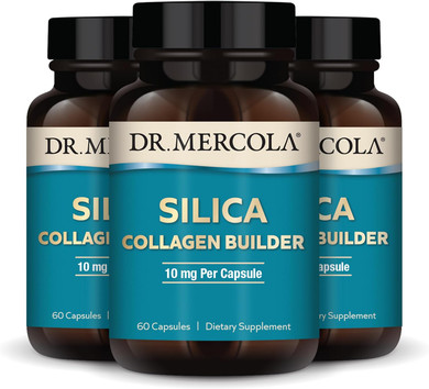 Dr. Mercola Silica Collagen Builder, 90 Servings (180 Capsules), Dietary Supplement, Skin Support And Bone And Joint Comfort, Non-Gmo