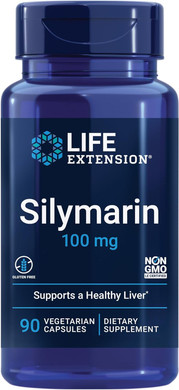 Life Extension Silymarin  Milk Thistle Extract  Supports Liver Health  Gluten-Free, Non-Gmo, Vegetarian  90 Capsules