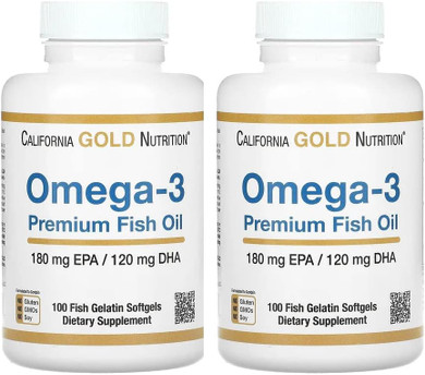 Omega-3 Premium Fish Oil By California Gold Nutrition, Concentrated Formula With Epa & Dha, Support For Optimal Lipid Profile & Immune System, Gluten Free, Non-Gmo, 240 Fish Gelatin Softgels