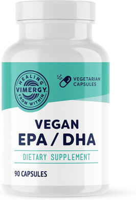 Vimergy Vegan Epa/Dha, 30 Servings Algal Omega 3 Fatty Acids  Plant Based Fish Oil Alternative With Vitamin E  Supports Heart, Brain & Eye Health - Non-Gmo, Gluten-Free, Soy-Free, Paleo (90 Count)