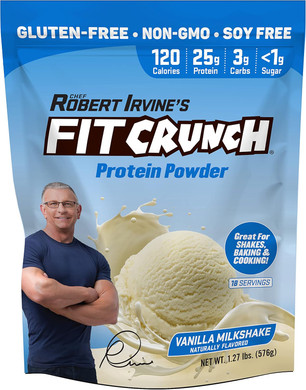 Fitcrunch Tri-Blend Whey Protein, Keto Friendly, Low Calories, High Protein, Gluten Free, Soy Free (18 Servings, Peanut Butter)