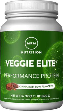 Mrm Nutrition Veggie Elite Performance Protein | Salted Caramel Flavored| Plant-Based Protein| Easy To Digest | With Bcaas| Vegan + Gluten-Free | Clinically Tested| Digestive Enzymes | 30 Servings