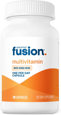 Bariatric Fusion One Per Day Bariatric Multivitamin With Iron | Easy To Swallow Capsule | Vitamin For Bariatric Surgery Patients | Gastric Bypass And Sleeve Gastrectomy | 30 Count | 1 Month Supply