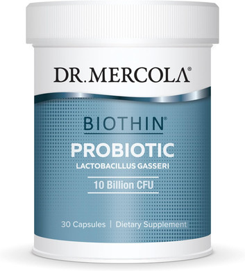 Dr. Mercola Biothin Probiotic 10 Billion Cfu, 30 Servings (30 Capsules), Dietary Supplement, Supports Digestive Health, Non Gmo