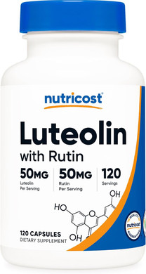 Nutricost Luteolin With Rutin Complex 100Mg (50Mg Luteolin, 50Mg Rutin) 120 Capsules - Vegetarian, Non-Gmo, Gluten Free