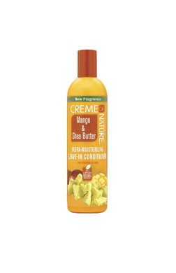 Creme of Nature Leave In Conditioner with Mango & Shea Butter, Ultra Moisturizing for Dry Dehydrated Hair, 8.45 Fl Oz (Pack of 1)