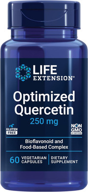 Life Extension Optimized Quercetin 250 Mg - Non-Gmo, Gluten Free - With Vitamin C And Camu-Camu Extract - 60 Vegetarian Capsules