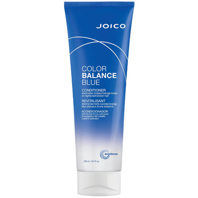 Joico Color Balance Blue Conditioner | For Lightened Brown Hair | Eliminate Brassy Orange Tones | Boost Color Vibrancy & Shine | UV Protection | With Rosehip Oil & Green Tea Extract