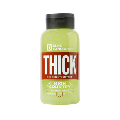 Duke Cannon Supply Co. Thick High-Viscosity Body Wash For Men High Country - Premium Ingredients, Plant-Based Thickeners, Superior Lather, Natural Exfoliate, 17.5 Fl Oz